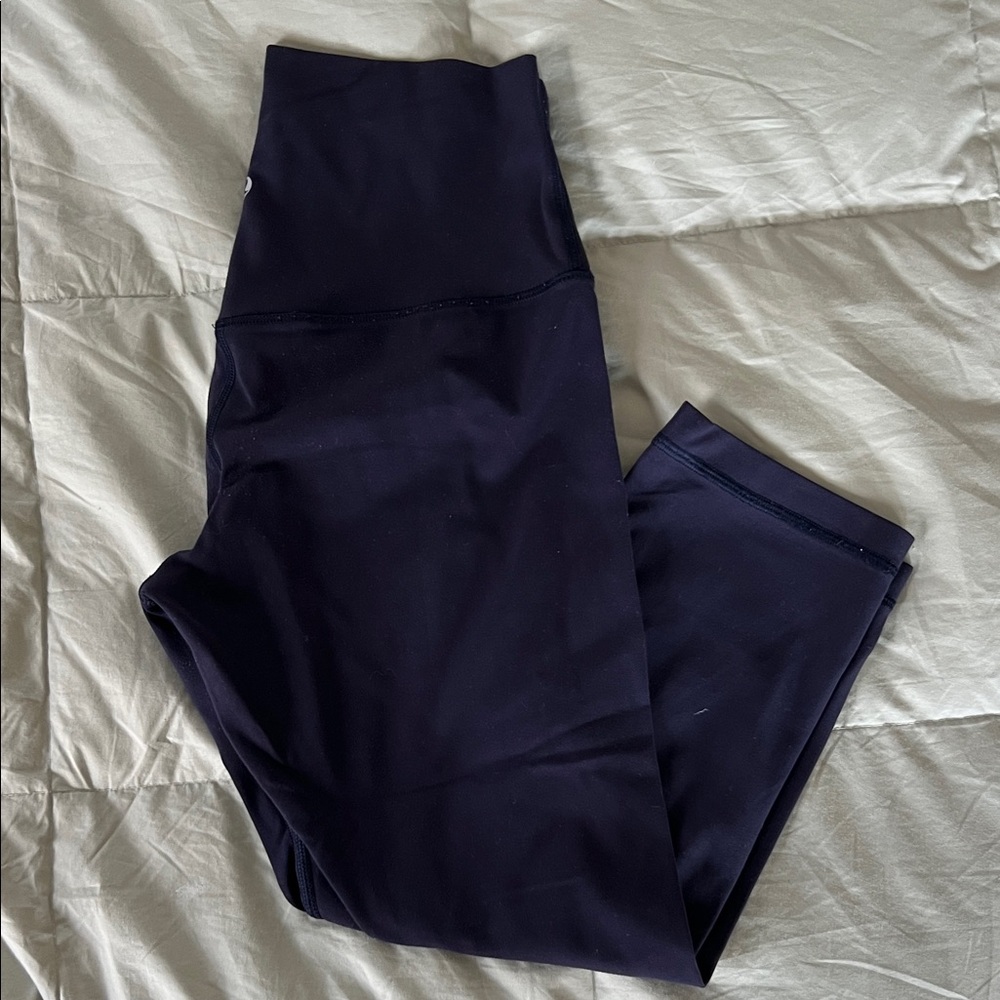 lululemon athletica cropped Navy Leggings